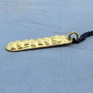 24k gold jewelry collection - silver necklace with gold pendant