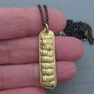 24k gold jewelry collection - silver necklace with gold pendant