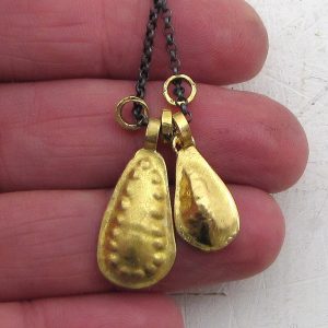 Handmade 22k gold pendants necklace