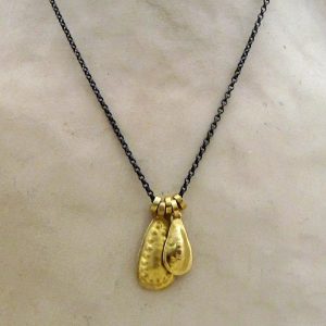 Handmade 22k gold pendants necklace