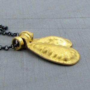 Handmade 22k gold pendants necklace