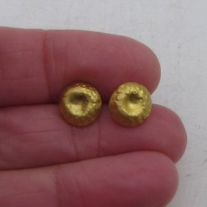 Dome 24k gold studs