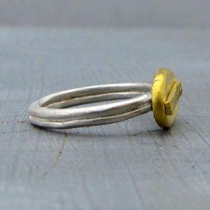 Handmade 24k gold ring