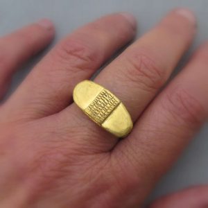 Solid 24k gold ring