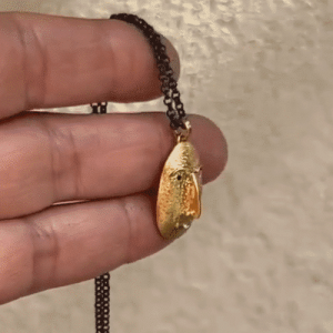 Handmade 22 karat gold Face pendant