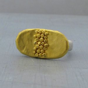 Solid 24 karat gold ring