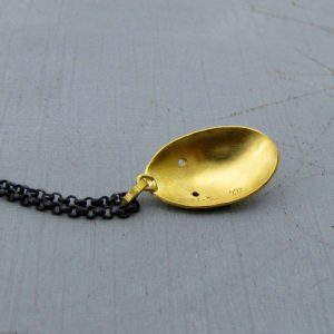 Handmade 22 karat gold Face pendant