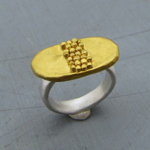 Solid 24 karat gold ring