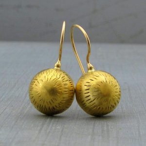 Dome 22k gold earrings