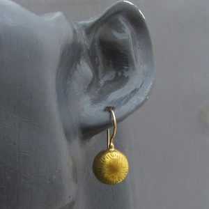 Dome 22k gold earrings