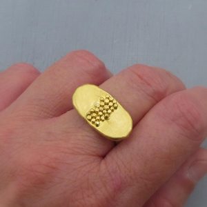 Solid 24 karat gold ring