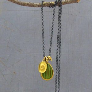 24k gold Turquoise pendants necklace