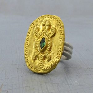 Lizard Gold Ring