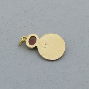 22k gold Garnet pendant