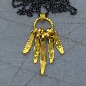 24 karat gold pendants necklace