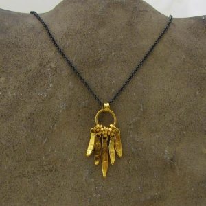 24 karat gold pendants necklace