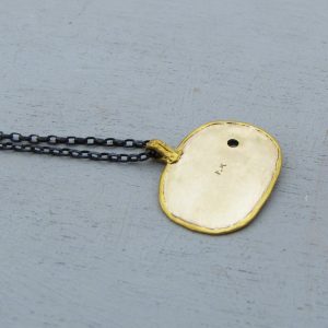 Bird 24k gold pendant necklace