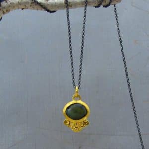 Chrysoberyl Cat's Eye 24 Karat Pendant