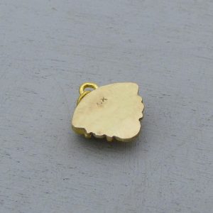 Carved Lapis Lazuli 24 karat pendant