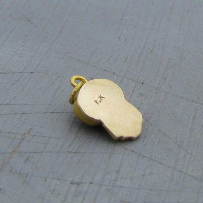 Black Cat's Eye 24 Karat Pendant