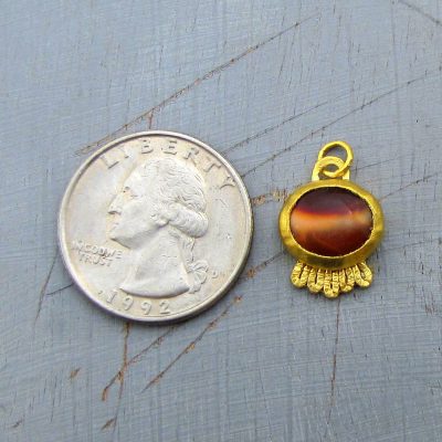 Mexican Opal 24 Karat Pendant